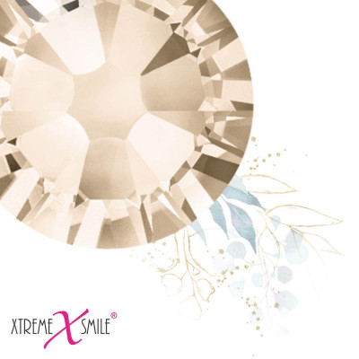 Swarovski Zahnkristalle Light Silk M – klare Tooth Gems für professionelle Anwendung – 25 Stück
