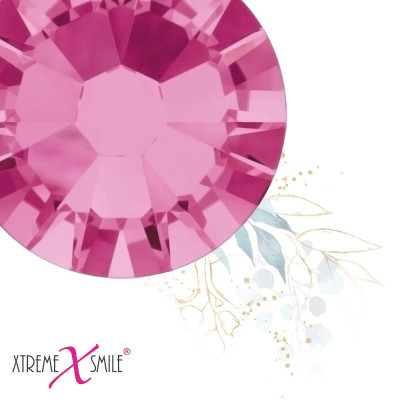 Swarovski Tooth Gems – Pink Crystals – 25 pcs