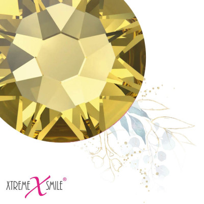 Swarovski Zahnkristalle Lemon Juice – frische gelbe Tooth Gems – 25 Stück