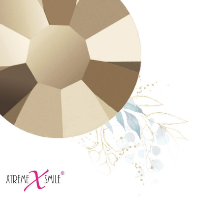 Swarovski Zahnkristalle Golden Dream – warme goldene Tooth Gems – 25 Stück