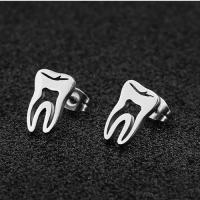 Oorbellen Kies – leuke dental-vorm oorbellen