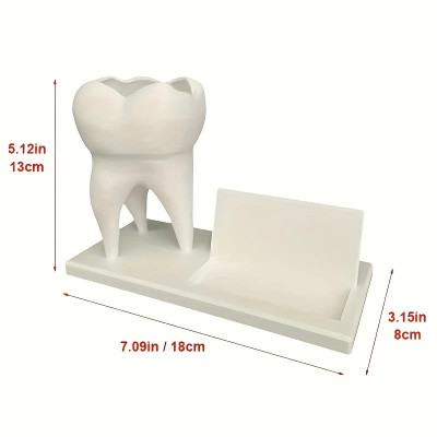 Stiftehalter & Visitenkartenhalter Zahnform – Dental-Organizer