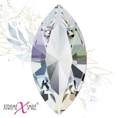 BLINQ Tooth Gems – Shimmering Moon Cat Eye Navette Crystals – 5 pcs