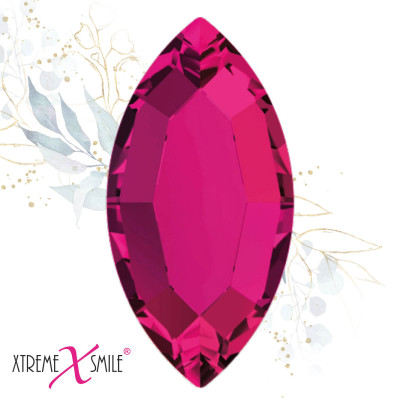 Zahnkristalle Cat Eye Fuchsia – glänzende Tooth Gems in Cat-Eye-Form