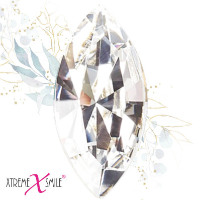 Zirconia Tooth Gem Cat Eye Clear for Sharp Cat-Eye Highlights 1pc