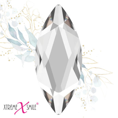 Swarovski Zahnkristalle Markise Klar – Marquise Tooth Gems – 5 Stück