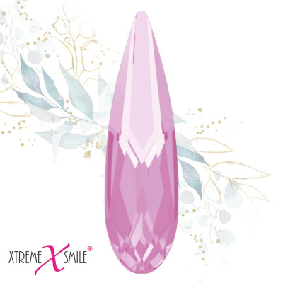 Zahnkristalle Tropfen Baby Pink – zarte rosa Tooth Gems – 5 Stück