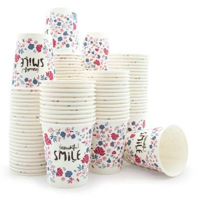 Beautiful Smile Paper Cups – 100 Disposable Cups for Clinics