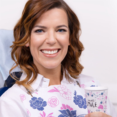 Pappbecher „Beautiful Smile“ 100 – Dental-Einwegbecher