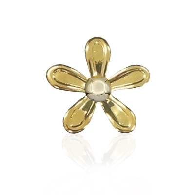 Zahnschmuck Gold 18kt – Blume – Tooth Gem