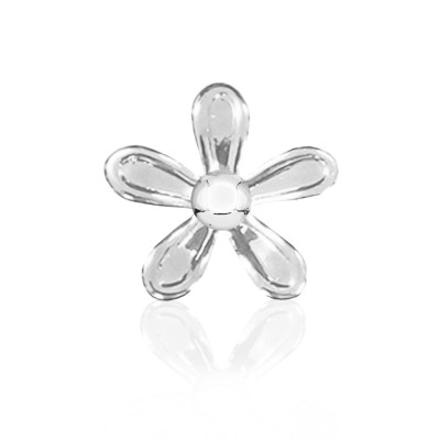 Zahnschmuck Weißgold 18kt – Blume – Tooth Gem