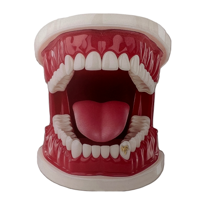 Witgouden tooth gem Palmboom – witgouden palmboom