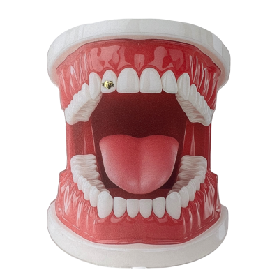 Hartje LOVE – 18 kt witgouden LOVE-tooth gem