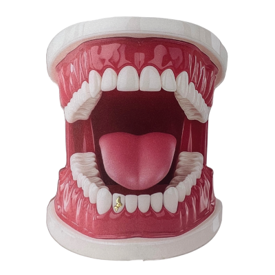 Gouden tooth gem Zeemeermin – 18 kt mermaid ontwerp