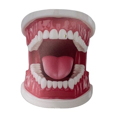 Bijou dentaire en or 22ct mini croix – petite croix