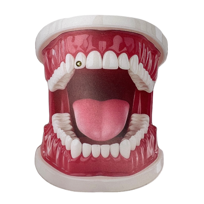 Gouden tooth gem rond – 0.01 kt diamond accent