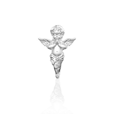 Wit gouden tandsieraad engel – witgouden angel tooth gem