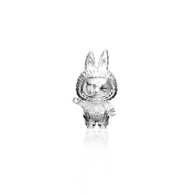Labubu Tooth Gem 18K White Gold – Premium White Gold Gem