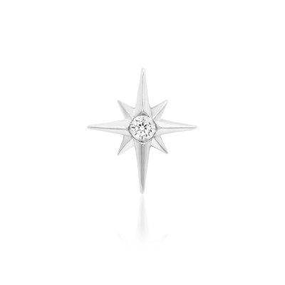 White Gold Tooth Gem 18ct – Twinkle Star with crystal