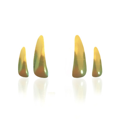 Gold Tooth Gem 22ct – Slit Shape – Minimalist Tooth Gem