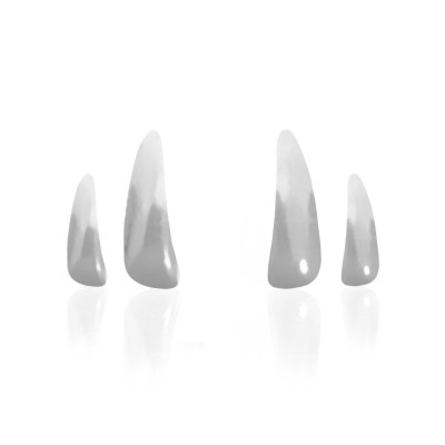 Wit gouden tandsieraad Slit 5.75 of 8 mm – slanke witgouden tooth gem