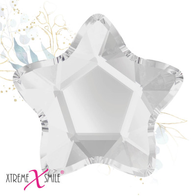 Swarovski Tooth Gems – Clear Star Crystals – 5 pcs