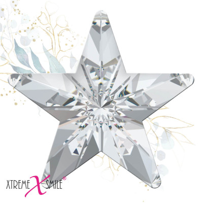 Swarovski tandkristallen Puntige Ster Helder – rivoli star tooth gems