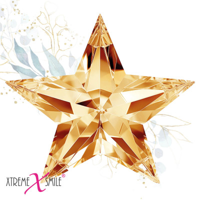Zirkonia Ster Champagne – gouden zirconia ster