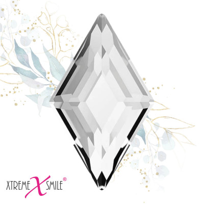 Swarovski Zahnkristalle Raute Klar – klare Diamond Tooth Gems – 5 Stück