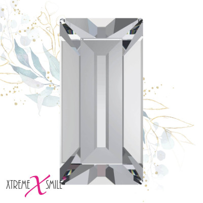 Swarovski Strass Dentaire – Cristaux Rectangle Clair – 5 pcs
