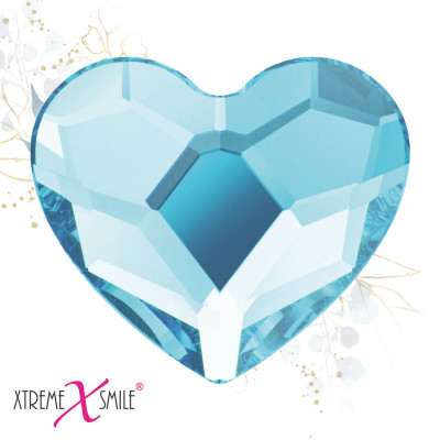 BLINQ Tooth Gems Heart Baby Blue for Fresh Bright Smile Designs 5pcs