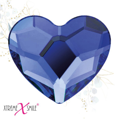 Tandkristallen hartje blauw – 5 stuks smile decoratie tooth gems
