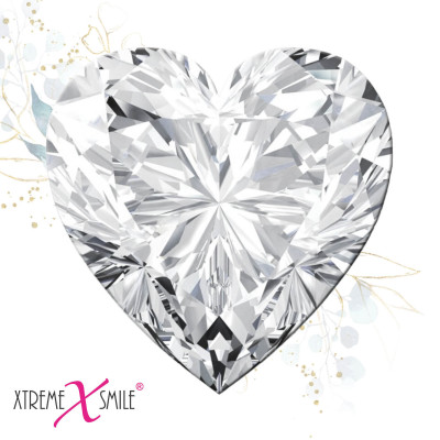 Zirconia Heart Toothgem 2.5mm - 4 colors available