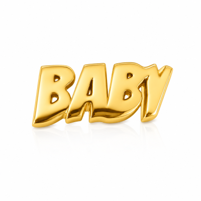 Zahnschmuck BABY Gold/Weißgold – Letter Tooth Gem