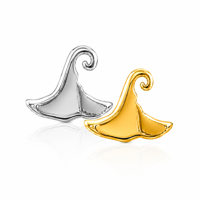 Zahnschmuck Gold/Weißgold 18kt – Hexenhut – Tooth Gem