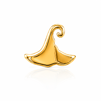 Tooth gem Heksenhoed – Halloween stijl gold/witgoud