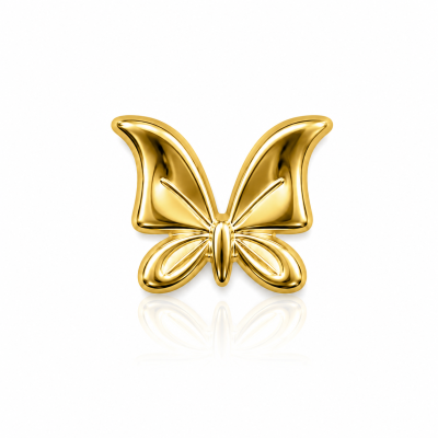Bijou dentaire Papillon II en or jaune 18 carats, motif détaillé