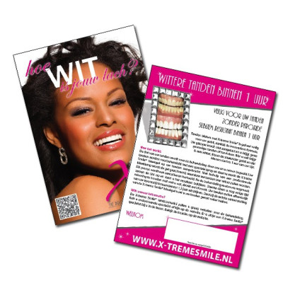 X-treme Smile® informatie folder – tandenbleek infobrochure voor klanten