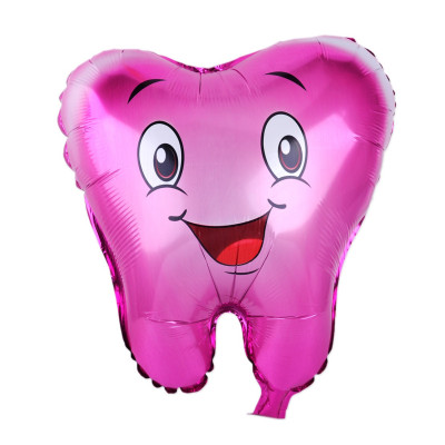 Helium ballon tand/kies roze – voor salon opening