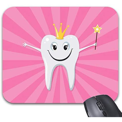 Muismat tandvorm roze – vrolijk dental design