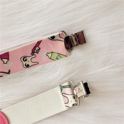 Baby Suspenders “Happy Tooth” – Pink Dental Baby Gift