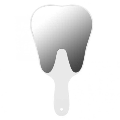 Miroir décoratif en forme de dent pour cabinet dentaire