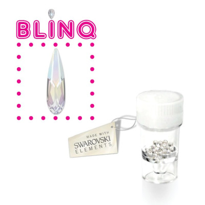 Swarovski Strass Dentaire – Goutte Aurora à reflets intenses – 5 pcs