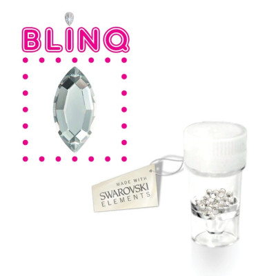 Swarovski Cat Eye Tooth Gems Crystal Clear – 5 stuks