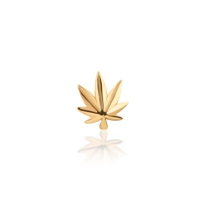 Bijou Dentaire Or 22ct – Symbole Feuille – Gemme Botanique Artistique