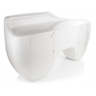 Italiaanse balie in tandvorm – opvallende dental desk