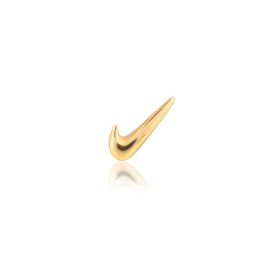 Gouden tandsieraad Nike-teken – sportieve gold tooth gem swoosh design