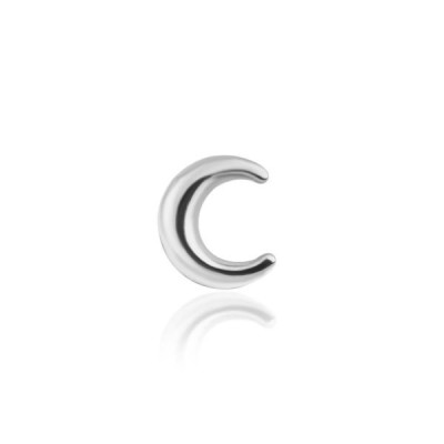 Bijou Dentaire Or Blanc 18ct – Forme Lune – Élégant Croissant Dentaire