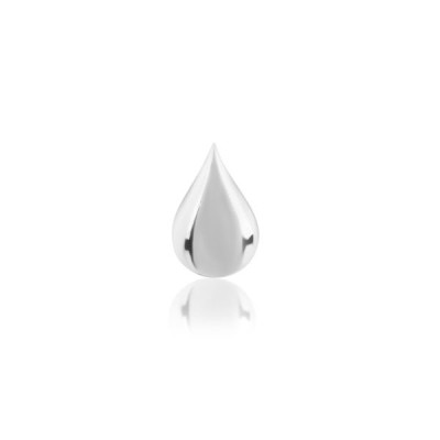 Witgouden tooth gem druppel – teardrop look