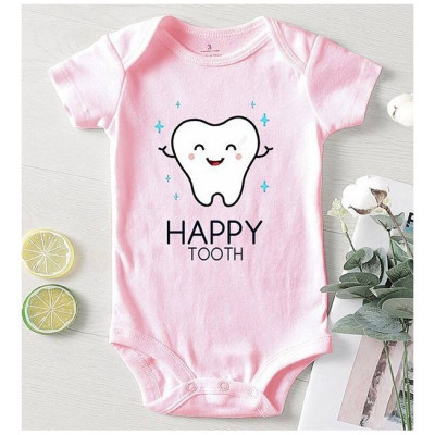 Babybody mit Zahn – „Happy Tooth“ Strampler